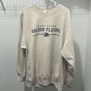 Oversized Kent state ivory off white crewneck